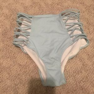 high waisted cheeky bikini bottoms